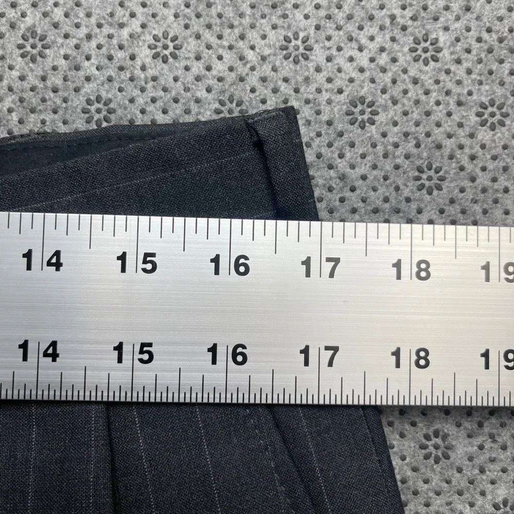 Brooks Brothers 346 Grey Pinstripe Suit 44L Blazer 34x33 Pleated Pants‎ Wool